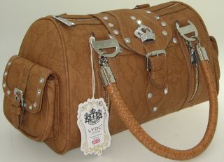 Ladies Designer Lydc Shoulder Hand Bag Animal Print Faux Leather