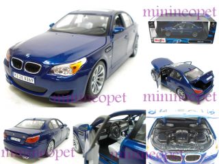 Maisto 2007 07 BMW M5 E60 Sedan 1 18 Diecast Blue