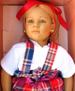1988 Annette Himstedt Doll Malin World Children Puppen Kinden Original