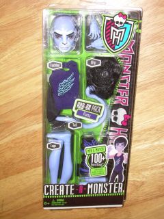 Mattel Monster High Doll Create A Monster Boy Puma Add on Pack Mix