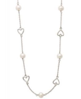 Grey Cultured Freshwater Pearl and Rose Quartz (19 ct. t.w.) Necklace