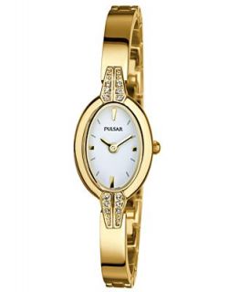 Pulsar Watch, Womens Gold Tone Stainless Steel Bracelet 19mm PEGF86