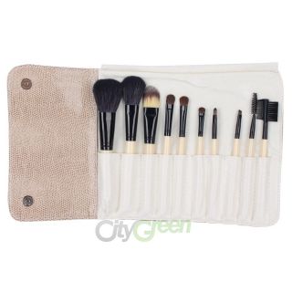 Eyeshadow Blush Cosmetic Makeup Brush Set High Quality Case 10
