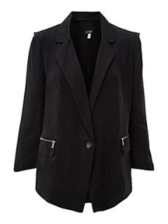 Armani Jeans Silk drape blazer jacket Black   