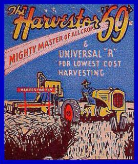 1950s Minn Moline Tractor Matchcover Mandan ND