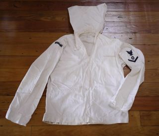 Navy Sailors Cracker Jack White Cotton Jumper Uniform ft Mandan