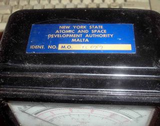 260 VINTAGE VOLT OHM METER VOM NYS ATOMIC AND SPACE AUTHORITY MALTA NY