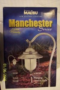 Pewter Landscape Lantern Manchester Lights Cast not Stamped