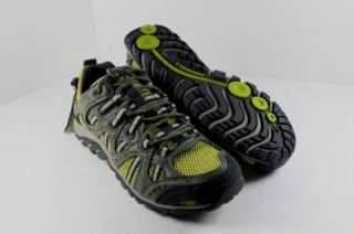 New Merrell Waterpro Manistee Womens Olive Hiking Trail Shoe Sneaker