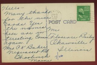 062411 Shops State Street Bangor Maine Me Postcard 1946