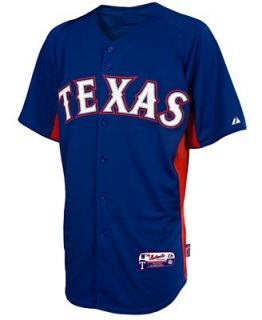 Majestic MLB Shirt, Texas Rangers Batting Practice Jersey