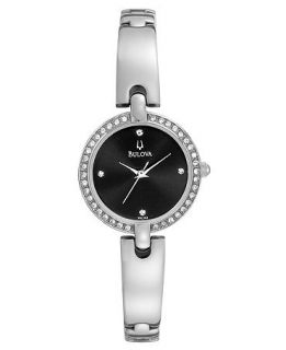 Bulova Watch, Womens Stainless Steel Bangle Bracelet 23mm 96L163