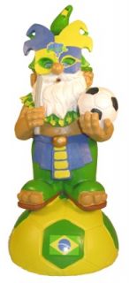 Brazil Soccer Football Lawn Garden Gnome Figurine Gnome