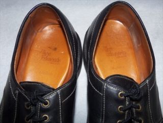 11 1/2D 11.5 ALLEN EDMONDS Black Leather Mapleton Casual Oxfords Shoes