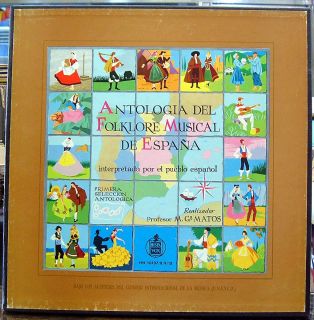 Antologia Del Folklore de España RARE 4LP Box 2 Books