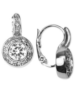 Givenchy Earrings, Crystal and Cubic Zirconia (1 9/10 ct. t.w.) Circle