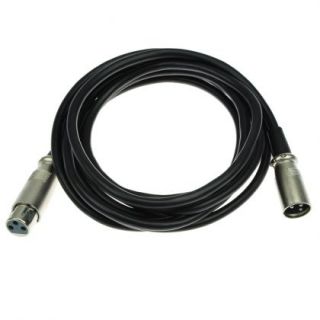 Black Mic Microphone XLR Male to XLR Female F M Extension Cable