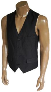 New Inc International Concepts Suit Casual Vest Mens Size L Black