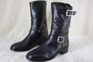 Vince Camuto VC Signature Warren Short Boots Size 9 $350 Black Leather