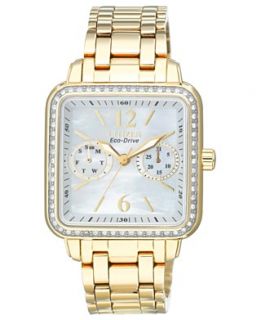 Citizen Watch, Womens Eco Drive Silhouette Gold tone Stainless Steel