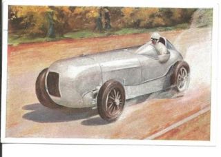 Manfred Von Brauchitsch Mercedes Benz Winner Avus Race Trade Card 1932
