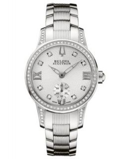 Bulova Accutron Watch, Womens Swiss Diamond Accent Masella Stainless