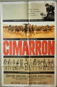 Glenn Ford Maria Schell Cimarron 1960 ORG Movie Poster 6290