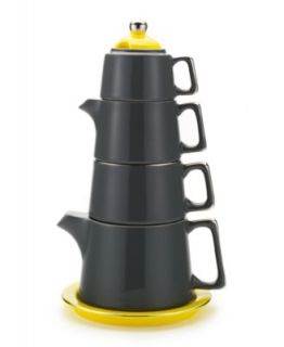 Classic Coffee & Tea by Yedi Drinkware, Tea Tower Polka Dot 6 Piece