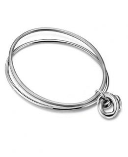 Breil Bracelet, Stainless Steel Knot Bangle   Fashion Jewelry