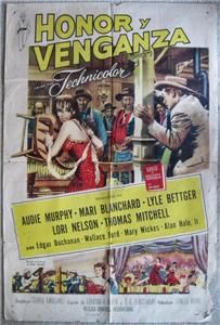 Audie Murphy, Mari Blanchard DESTRY 1954 Org Movie Poster