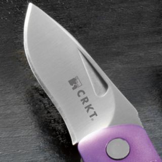 CRKT Shrimp Small Keychain Folding Knife Purple 1184 New