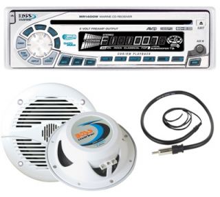 Boss Marine Boat Radio CD Receiver Speakers Antenna Waterproof Audio