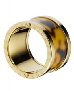 Michael Kors Ring, Gold Tone Tortoise Barrel Ring