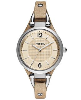 Fossil Watch, Womens Georgia Sand Leather Strap 32mm ES2830   All