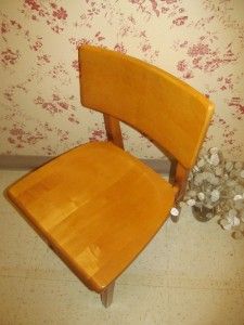 Company Mid Century Modern 1963 Indestructible Maple Library Chair