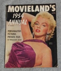 Movielands 1954 Annual Marilyn Monroe Color Cover Story Photos