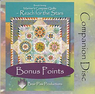 Bonus Points Mariners Compass Quilts Computer Print Foundation Blocks