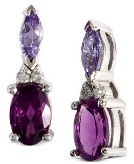 EFFY Collection 14k White Gold Earrings, Amethyst (7/8 ct. t.w
