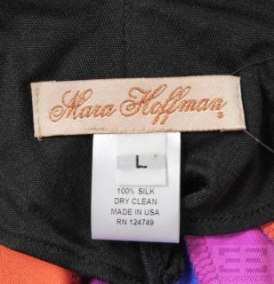 Mara Hoffman Multicolor Jersey Silk Draped Dress Size Large