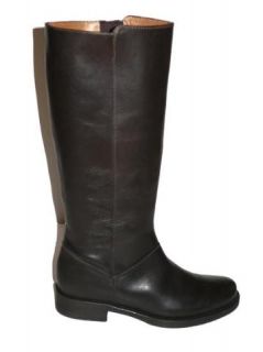 JCrew Templeton Tall Leather Flat Boots $198 Brown 8 5
