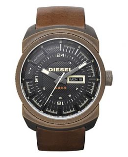 Diesel Watch, Brown Leather Strap 57x47mm DZ4239