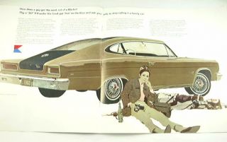 1966 66 AMC Rambler Marlin Brochure Fastback