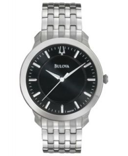 Bulova Watch, Mens Stainless Steel Bracelet 38mm 96D106   All Watches