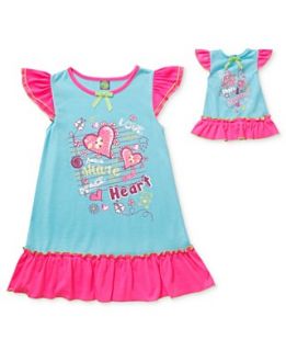 NEW Dollie & Me Kids Pajamas, Girls Nightgown and Matching Doll