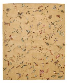 Nourison Area Rug, Julian JL74 Katelin Gold 8 x 11   Rugs