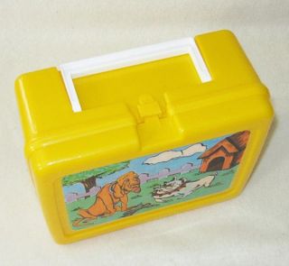 Plastic Animated Dog Lunchbox School Lunch Box Marmaduke? Yellow Cute