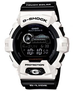 Shock Watch, Mens Digital Black Resin Strap 53x55mm GWX8900B 7