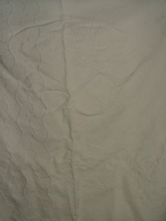 Antique Marcella Marseillaise White on White Woven Bedspread Coverlet