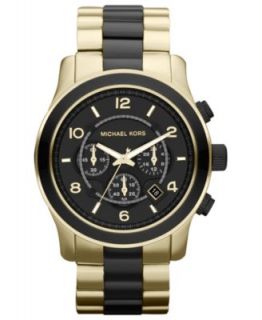 Michael Kors Watch, Mens Chronograph Runway Two Tone Stainless Steel