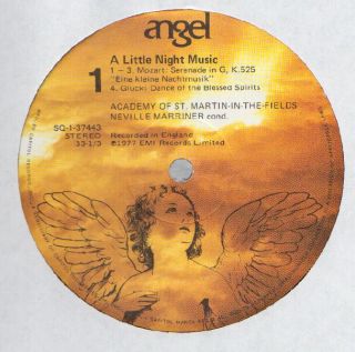 Neville Marriner Mozart Little Night Music LP VG VG
